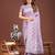 purple color woven linen cotton saree