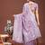 purple color woven linen cotton saree