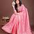 pink color woven linen cotton saree