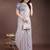 grey color woven linen cotton saree