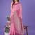 pink color woven lichi art silk blend saree 