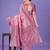 light pink color woven lichi art silk blend saree 