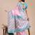 light pink color woven art silk saree with blouse