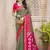 mehandi green color woven work pochampally art silk blend saree