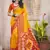 yellow color woven work pochampally art silk saree