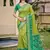 light green color woven work pochampally art silk saree