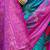 sky blue color woven work pochampally art silk saree
