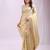 gold color woven work orgenza saree