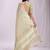 light green color woven work orgenza saree