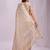 cream color woven work orgenza saree