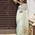 light green color solid plain cotton saree