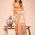 Orange color woven zari weaves linen cotton saree