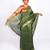rama green gold zari, maheshwari work tusser silk blend bhagalpuri ethnic saree with unstitched blouse