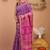 purple & pink zari work cotton silk blend bhagalpuri ethnic saree with unstitched blouse