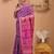 purple & pink zari work cotton silk blend bhagalpuri ethnic saree with unstitched blouse