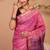 pink & purple zari work cotton silk blend bhagalpuri ethnic saree with unstitched blouse