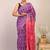 purple & pink zari work cotton silk blend bhagalpuri ethnic saree with unstitched blouse