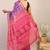 purple & pink zari work cotton silk blend bhagalpuri ethnic saree with unstitched blouse