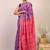 purple & pink zari work cotton silk blend bhagalpuri ethnic saree with unstitched blouse