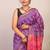 purple & pink zari work cotton silk blend bhagalpuri ethnic saree with unstitched blouse