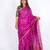 purple zari work blended cotton staple bhagalpuri ethnic saree with unstitched blouse