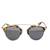 Half mirrored Leopard Print Sunglasses
