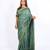 rama green zari work blended cotton staple bhagalpuri ethnic saree with unstitched blouse