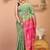 green & pink zari work cotton silk blend bhagalpuri ethnic saree with unstitched blouse
