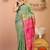 green & pink zari work cotton silk blend bhagalpuri ethnic saree with unstitched blouse
