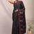 black & grey embellished modal silk blend bhagalpuri ethnic saree with unstitched blouse