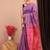 purple & pink zari work cotton silk blend bhagalpuri ethnic saree with unstitched blouse