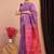 purple & pink zari work cotton silk blend bhagalpuri ethnic saree with unstitched blouse