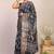 black & white zari work cotton silk blend bhagalpuri ethnic saree with unstitched blouse
