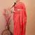 red zari work, sequence cotton silk blend bhagalpuri ethnic saree with unstitched blouse