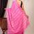 pink sequence cotton silk blend bhagalpuri ethnic saree with unstitched blouse