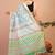 green zari work cotton linen bhagalpuri ethnic saree with unstitched blouse