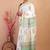 white zari work cotton linen bhagalpuri ethnic saree with unstitched blouse