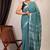 cadmium green zari work cotton linen bhagalpuri ethnic saree with unstitched blouse
