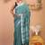 cadmium green zari work cotton linen bhagalpuri ethnic saree with unstitched blouse