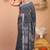 gray zari work cotton linen bhagalpuri ethnic saree with unstitched blouse