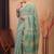 green zari work, sequence cotton silk blend bhagalpuri ethnic saree with unstitched blouse