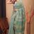 green zari work, sequence cotton silk blend bhagalpuri ethnic saree with unstitched blouse