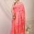 pink zari work, sequence cotton silk blend bhagalpuri ethnic saree with unstitched blouse