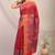 red zari work cotton silk blend bhagalpuri ethnic saree with unstitched blouse