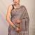 brown zari work cotton silk blend bhagalpuri ethnic saree with unstitched blouse