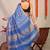 blue zari work, sequence cotton silk blend bhagalpuri ethnic saree with unstitched blouse