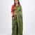 green zari work, sequence cotton silk blend bhagalpuri ethnic saree with unstitched blouse