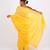 yellow zari work, sequence cotton silk blend bhagalpuri ethnic saree with unstitched blouse