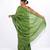 green zari work, sequence cotton silk blend bhagalpuri ethnic saree with unstitched blouse