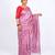dull pink zari work, sequence cotton silk blend bhagalpuri ethnic saree with unstitched blouse